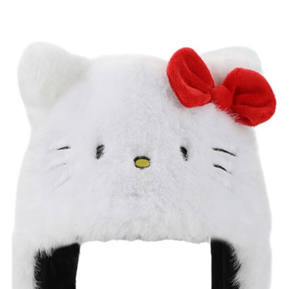 Hello Kitty Faux Fur 3D Laplander Beanie - Picture 6 of 7